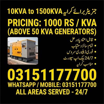 250kva Rental Diesel generator for Sale