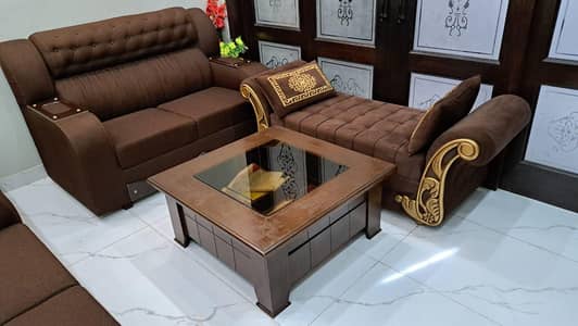 Sofa Set with Storage Table and Storage Sethi