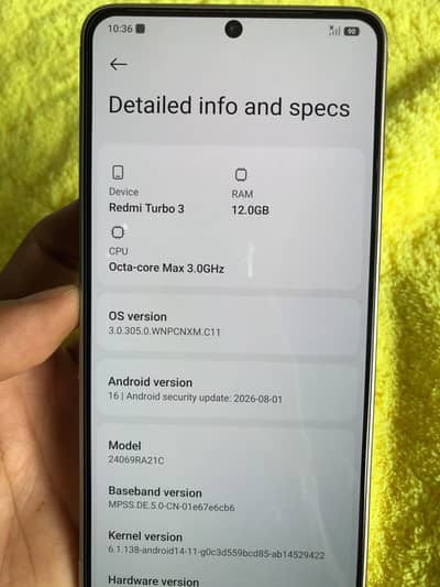 Xiaomi Redmi Turbo 3  67500-11%=offer Price
