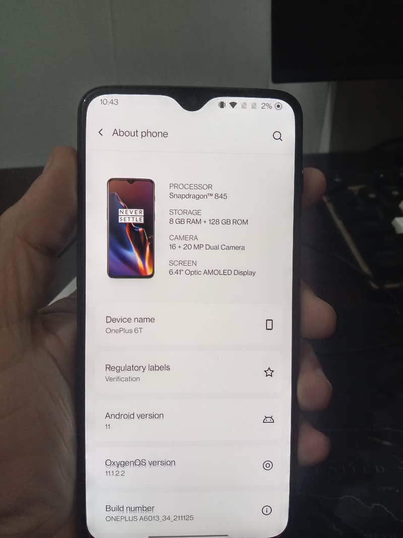 One Plus 6T 0