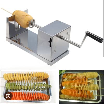 Potato Spiral cutter & Delivery beg for sale