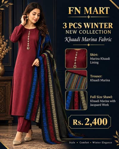 FN MART – 3 Pcs Winter Collection
