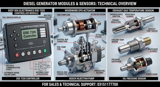 Diesel generator Module and Sensors