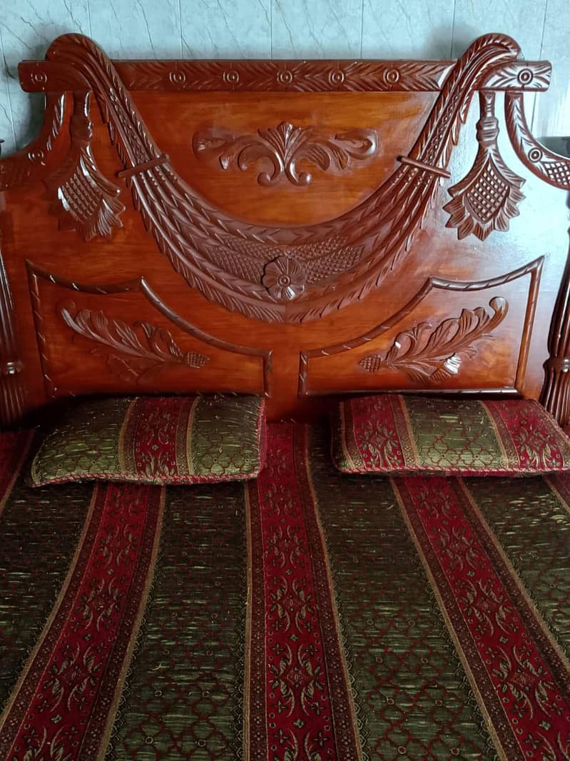 Wooden Bed | Sofa Set | Almari Dressing | Dining Table 5