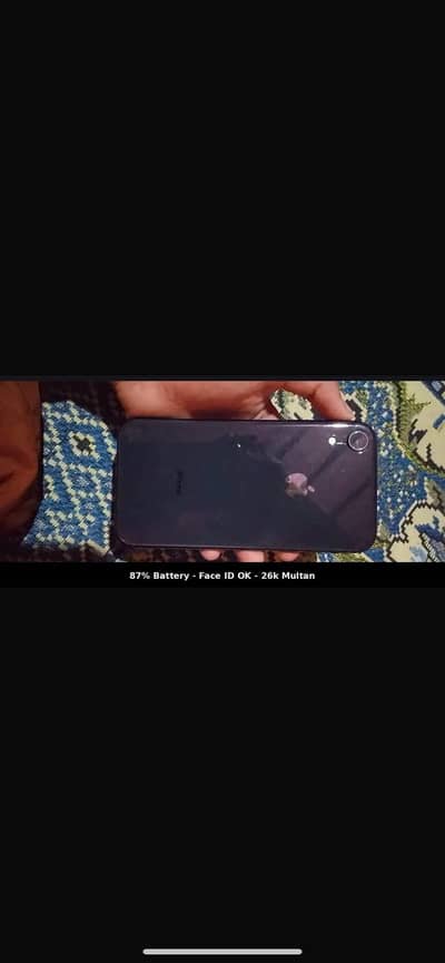 Apple iPhone XR 64 gb 87%battery face id ok non pta bypaas multan