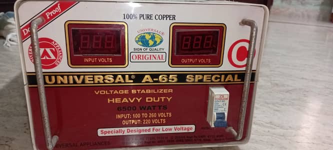 6500Watts 100%Copper Stabilizer For sale Gulshan-e-Maymar