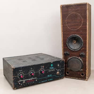 10 Inch Speaker Box with TOA TA-800 Amplifier 80W
