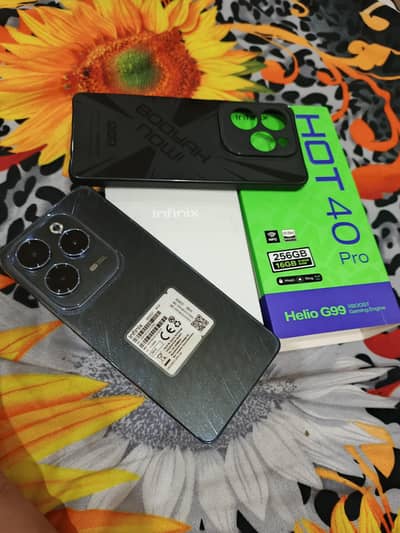 Infinix Hot 40 Pro 8/256gb PTA Approved 100% Original Charger Box