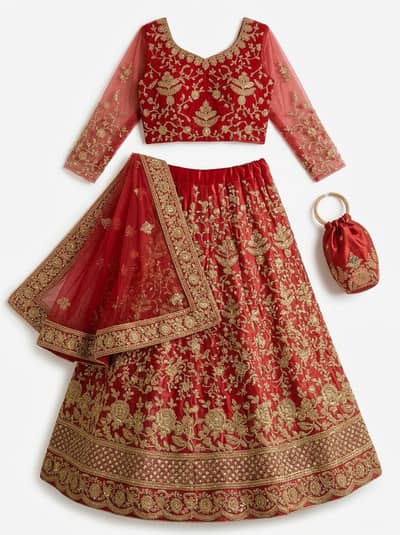 Red Bridal Lehanga | Wedding dress | Luxury Lehnga