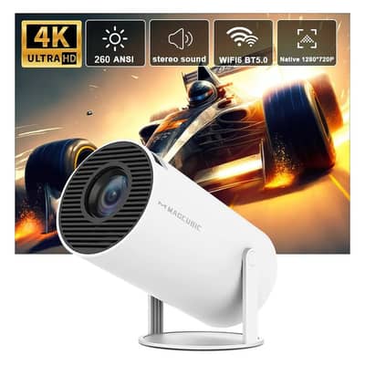 • HY300 Pro 4K Smart Projector - Android 11, Wi-Fi 6 & Bluetooth