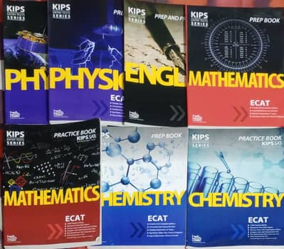 KIPS Full ECAT Preparation Set + NUST Entry Test Practice Book