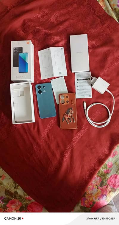 Xiaomi Redmi Note 13 for sale 8GB 256GB with Box charger  0328-6498423