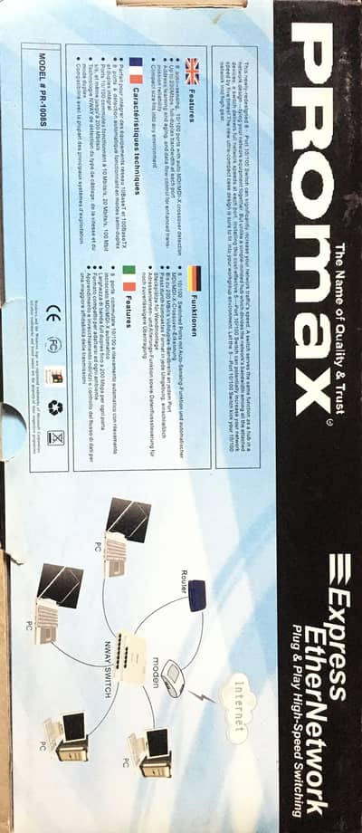 switch 1 box pack ha pak and 1 saudia ka used switch hai urgent sale