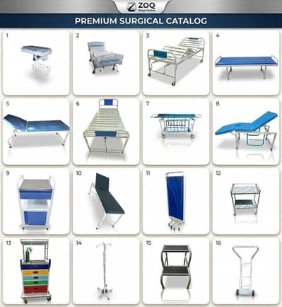Medical Equipment/ Beds, Drip Stands, Pt stools, Screens, Trolleys etc
