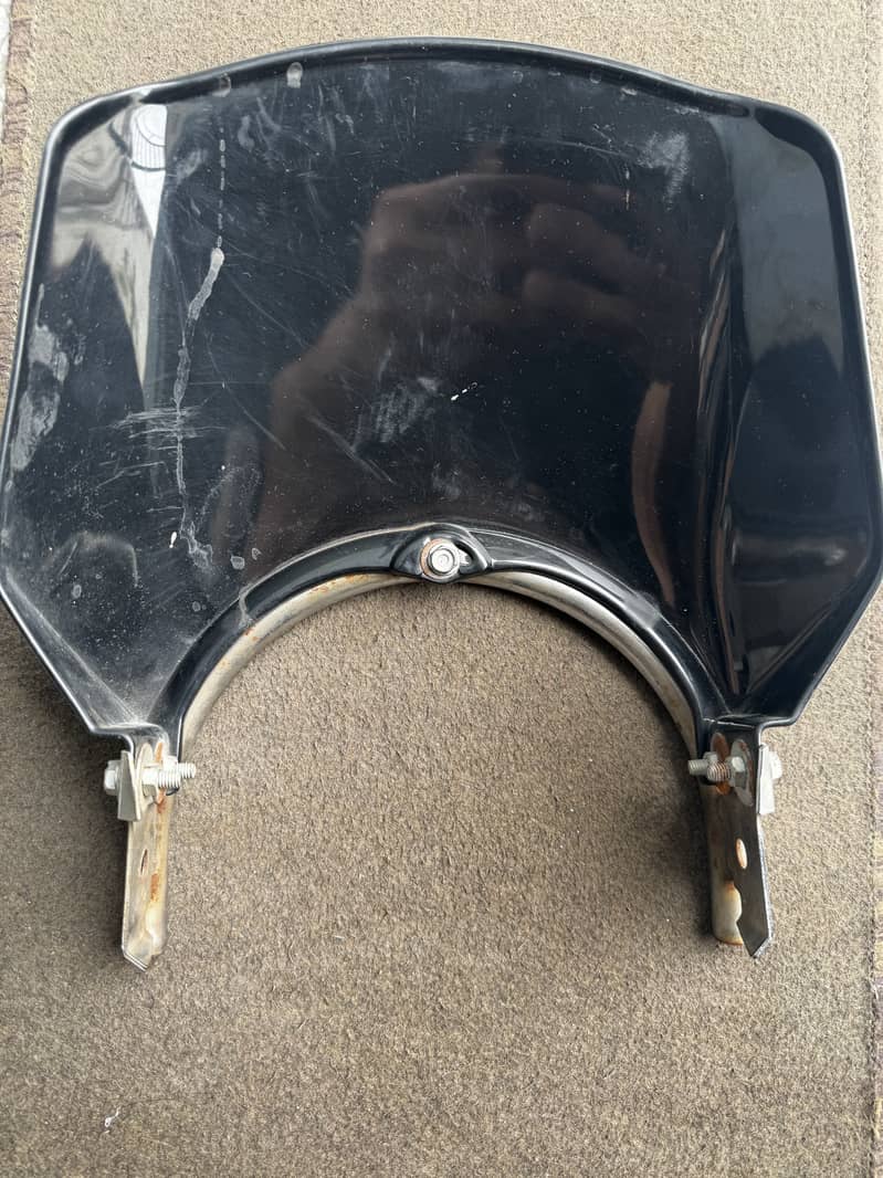 headlight visor with ring guard 3
