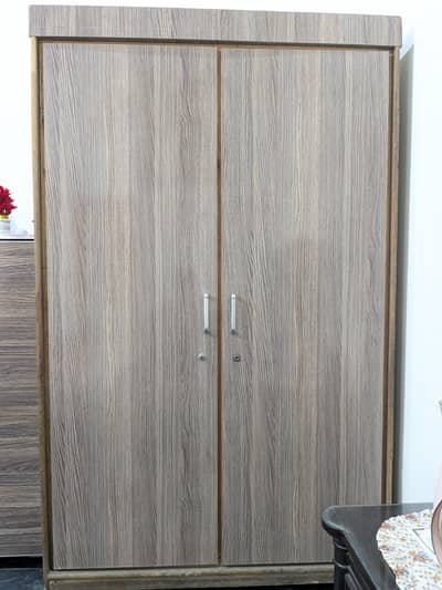 Heavy Solid Wood 2-Door Wardrobe / Cupboard (Almirah)