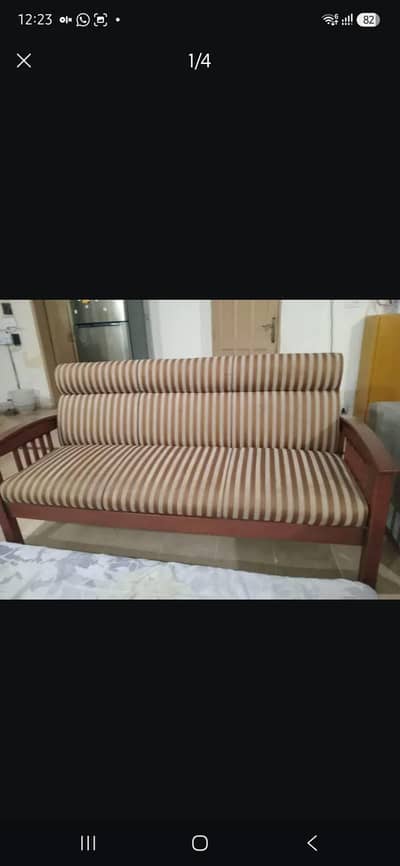 5 Seater Wooden Chair Sofa