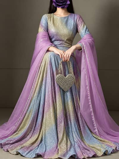 Ombre lehnga choli