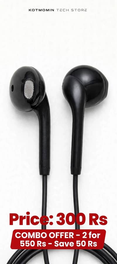 Original Handsfree High Bass - 10 Pcs Wholesale Lot Kot Momin