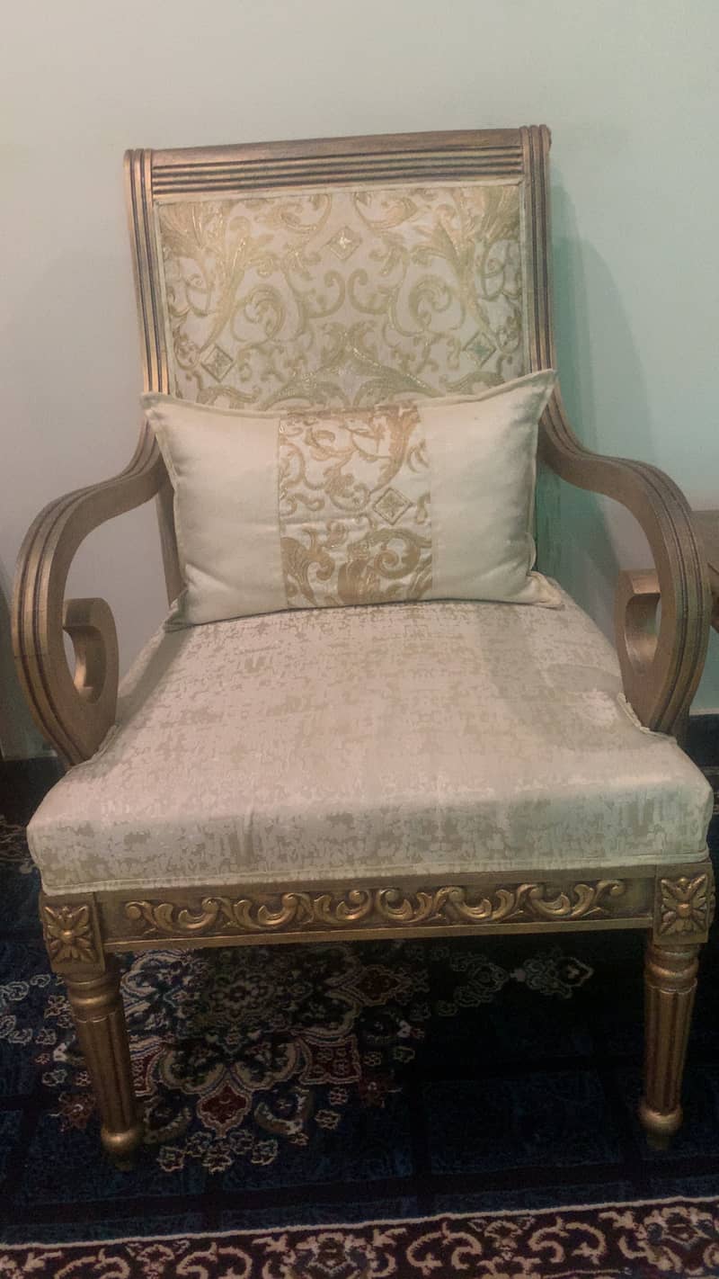 2 chairs with table set 0