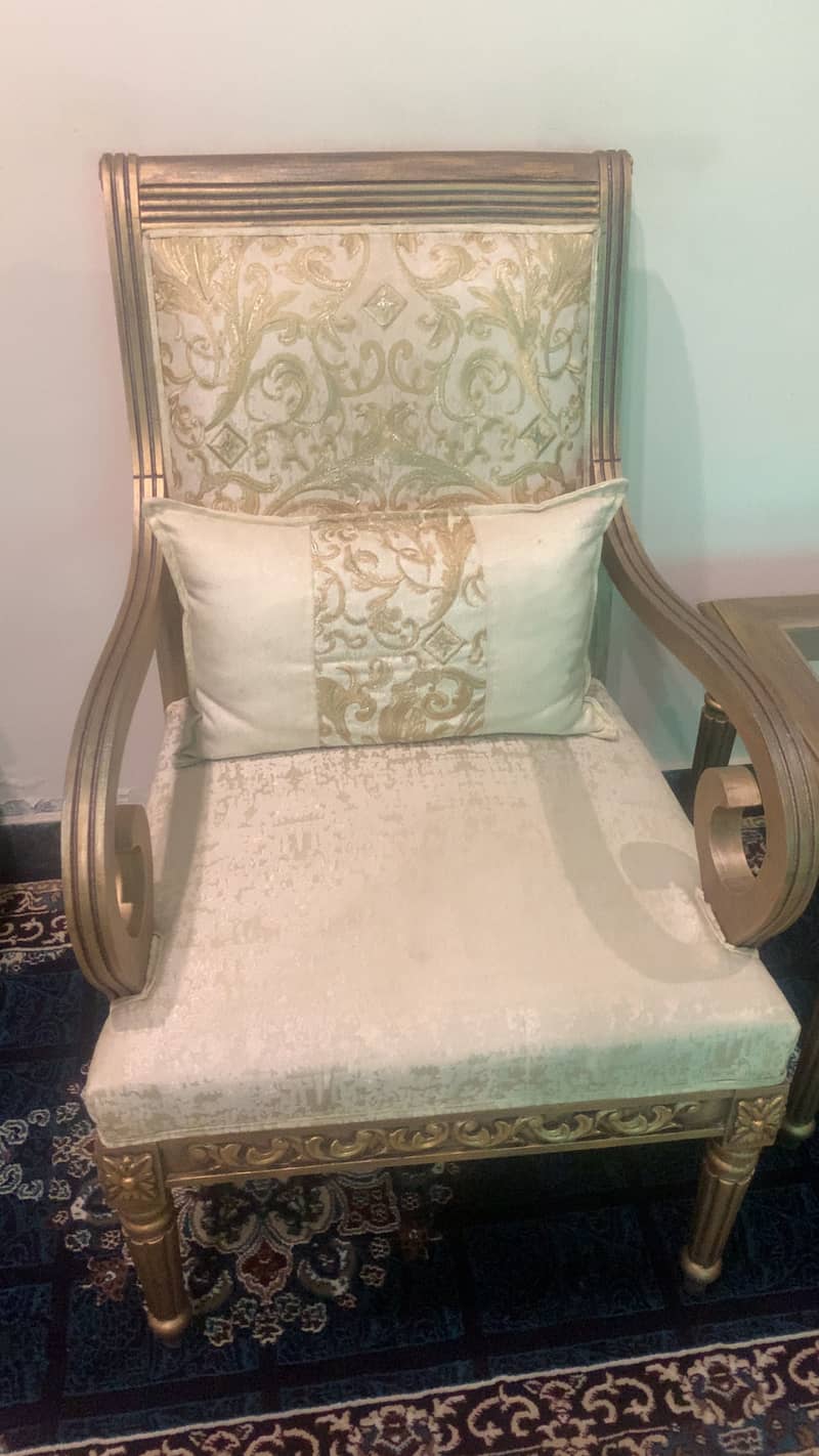 2 chairs with table set 4