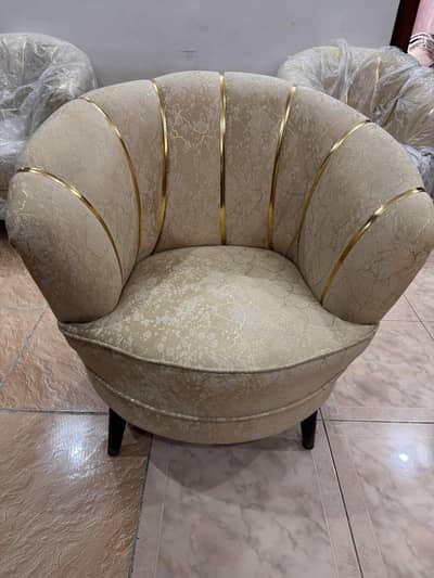 Elegant Luxury Accent Armchairs (3 Single Seater Sofas )