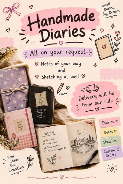 Beautiful Handmade Diaries & Customized Journals | Art & Gifts
