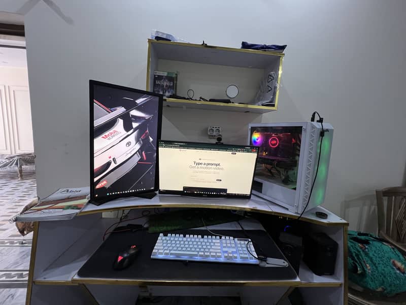 SELLING CUSTOM BUILT TABLE FOR COMPUTER 0
