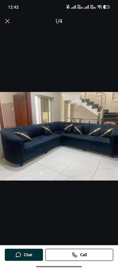 L shape 7 seater sofa new condition for sale