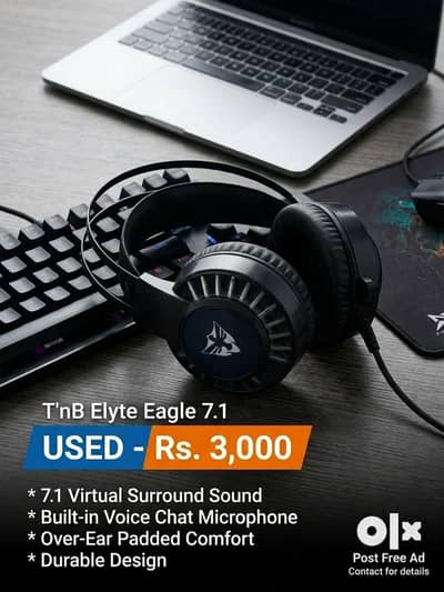 T'nB Elyte Eagle 7.1 Gaming Headset – Used (Good Condition)