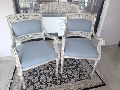 Premium Akhrot Wood Coffee Chairs