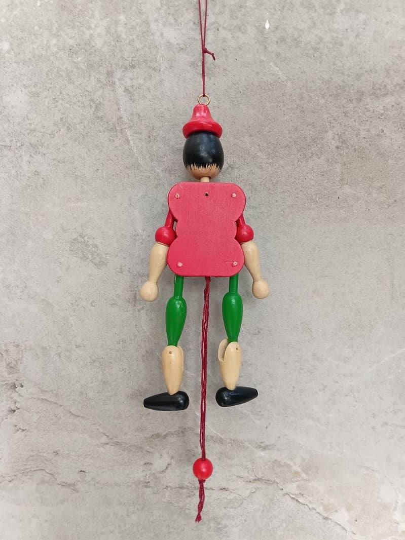 Pinocchio Pull-String Puppet from Italy 3
