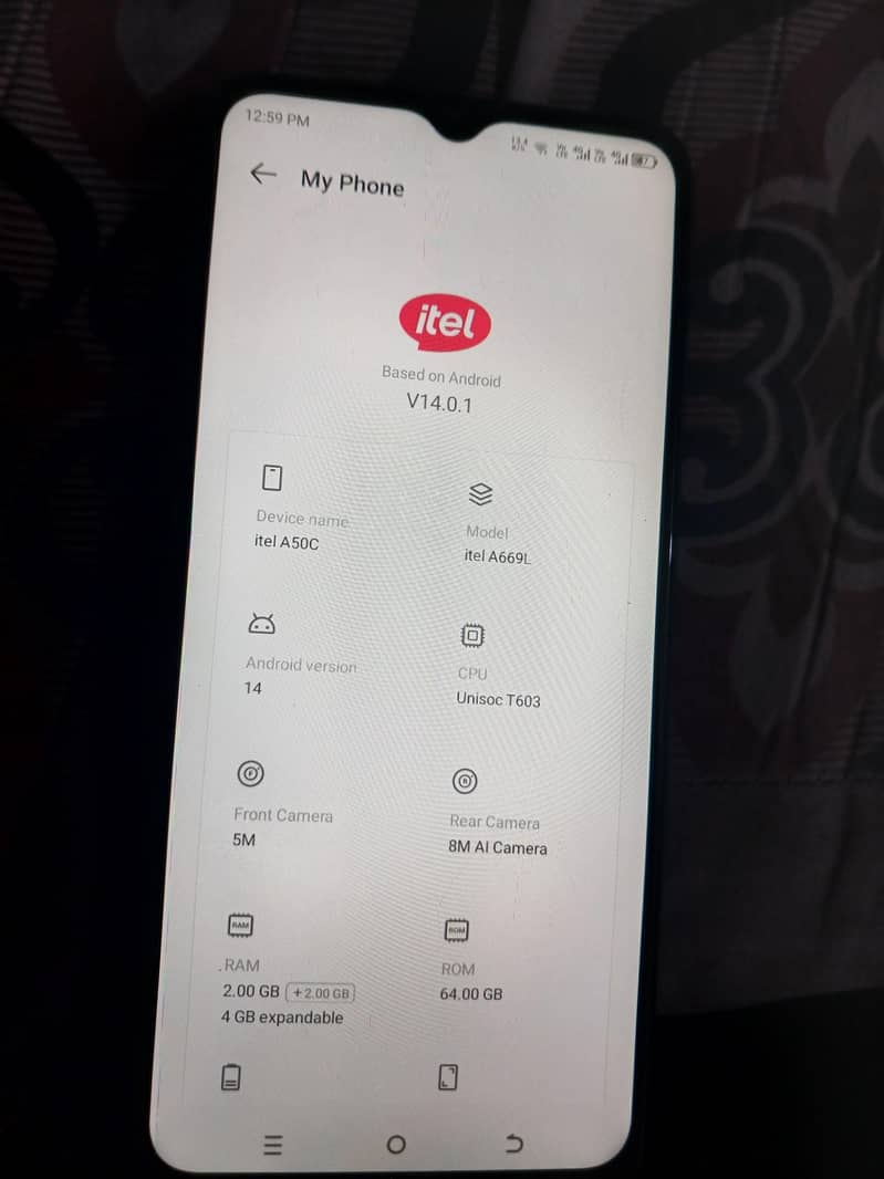 Itel A50C 3