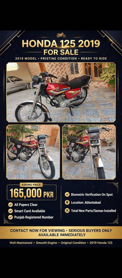 Honda 125 2019 model