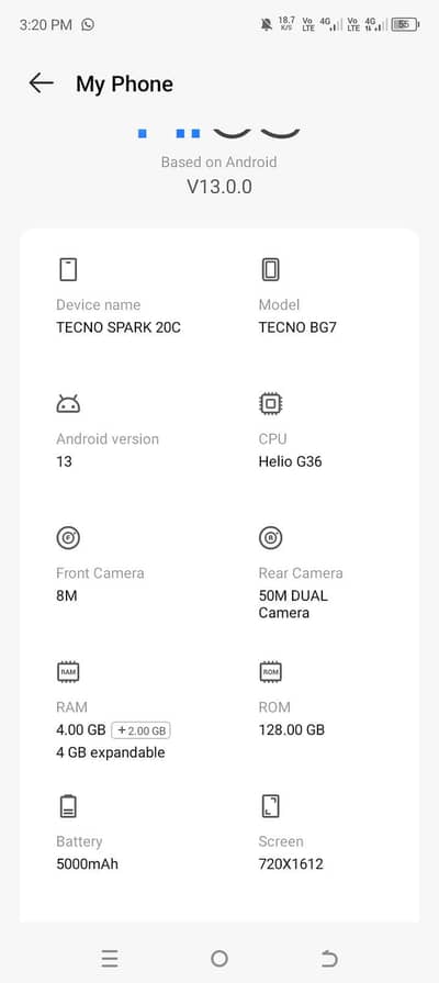 Tecno Spark 20C exchange possible