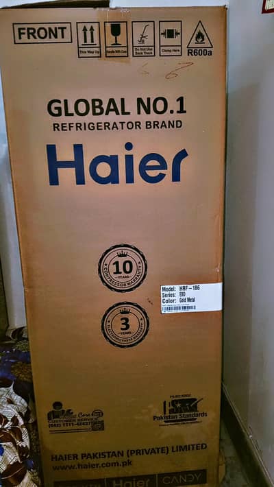 Haier refrigerator, 2month used ,condition 10/10 with 13years warranty