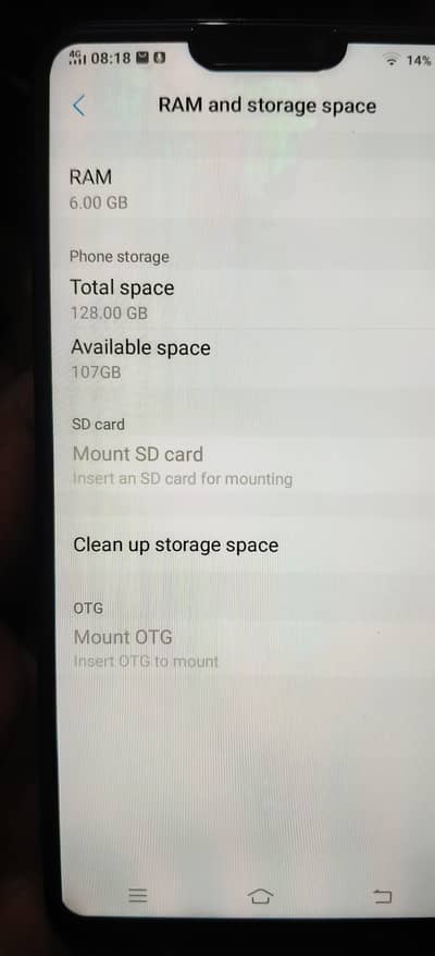 Vivo Y81s.     6/128 khali phone hai open ropar