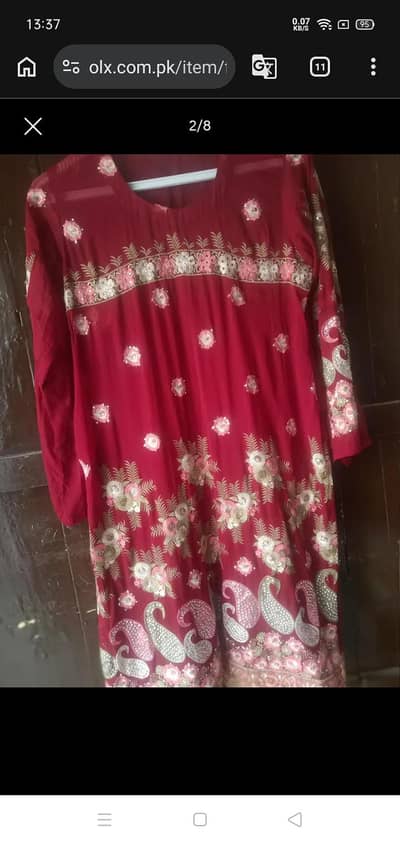 embroided elegant shlwar kmeez with duptta. . . . . complete suit