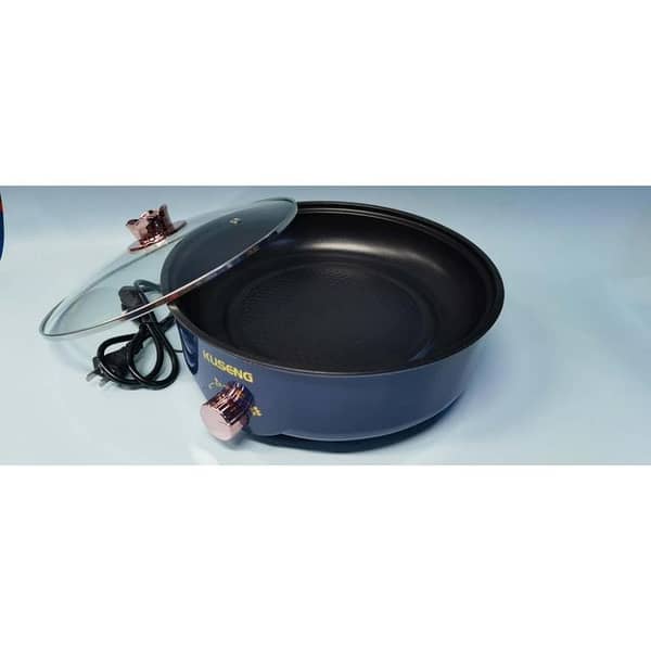 T  Multi-function Electric Frying Household Cooking Grill, NonStick Medical Stone Frying Pan.