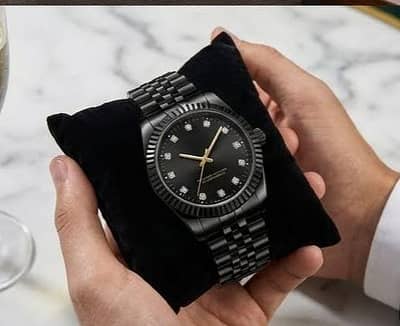 Full Black Chain Watch For Boys - Stainless Steel - Premium Quality