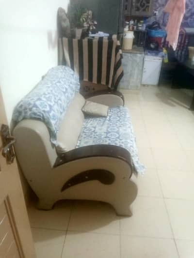 1 bed with mattress & 3 2 1 sofa set argent sale