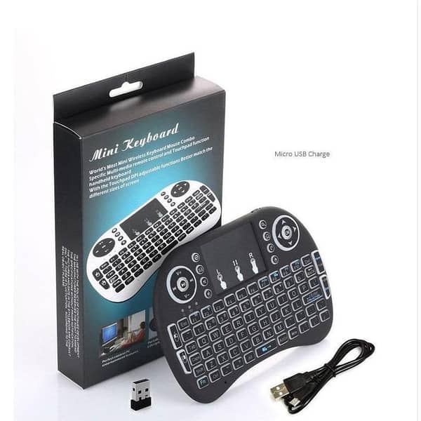 T  Wireless Mini Keyboard I10 Computers Three Color Backlit 2.4G Touchpad Air Mouse