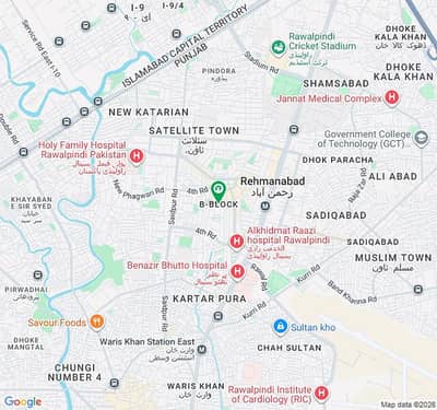 1 Kanal Commercial Plot For Sale Near Razi Hospital, Chandni Chowk