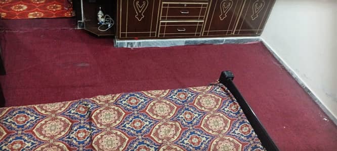Red Carpet Room Flooring with Decorative Border