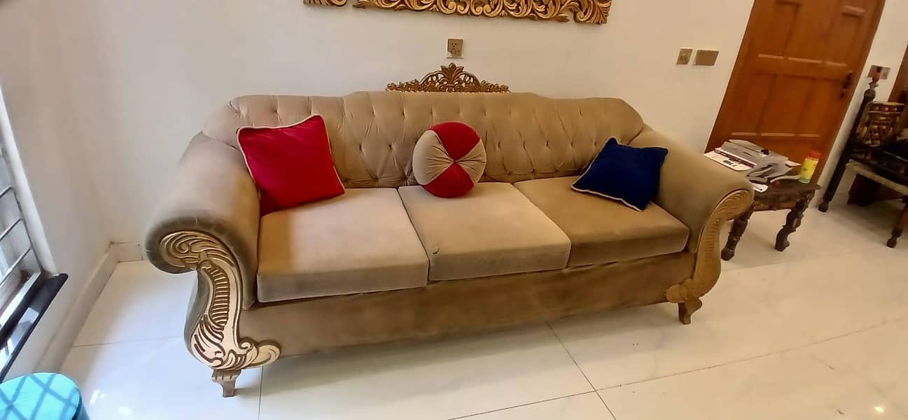 solid wood sofa set 0
