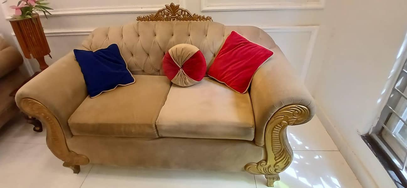 solid wood sofa set 1