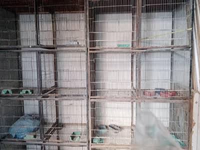 Heavy Iron 8 Portion Cage For Sale - 1.5 x 1.5 Size - 2 Cages Availabl
