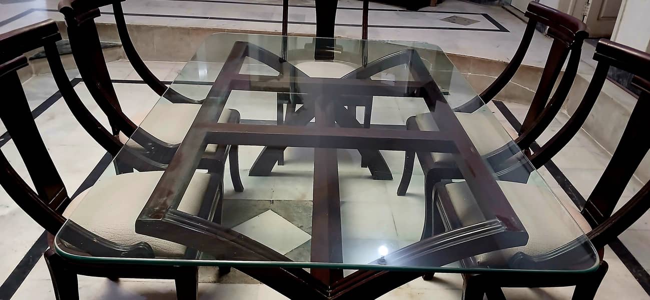 Solid Wood Crafted Dinning Table Set 0