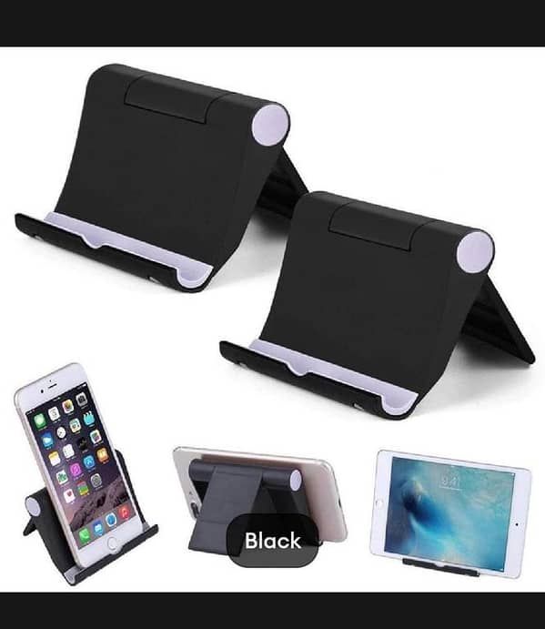 T   Mobile phone stand - Universal dock mobile holder - Foldable phone & Tabs holder - Light Weight Non-Slip Mobile Holder For Table