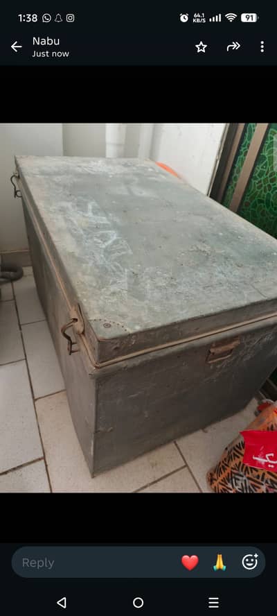 Pure ateel trunck or pati